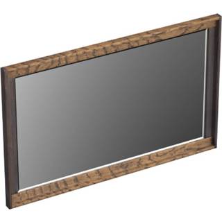 👉 Spiegel eiken bruin Forzalaqua Reno Vierkant 80x50 Cm Charcoal 7445930631697