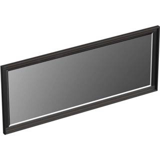 👉 Spiegel zwart eiken Forzalaqua Gela 120x2x50 Cm Black Oiled 7445930578565