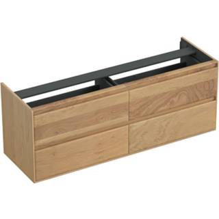 👉 Onderkastje eiken Onderkast Forzalaqua Reno 160x51x60 Cm 4 Lades Softclose Smoke 7445930625672