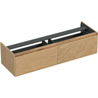 👉 Onderkastje eiken Onderkast Forzalaqua Reno 160x51x40 Cm 2 Lades Softclose Smoke 7445930624699