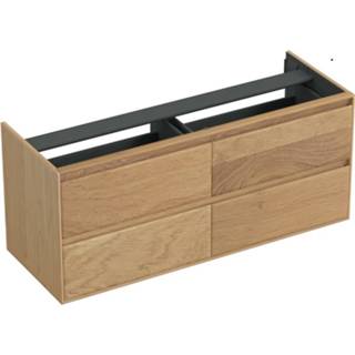 👉 Onderkastje eiken Onderkast Forzalaqua Reno 140x51x60 Cm 4 Lades Softclose Smoke 7445930625665