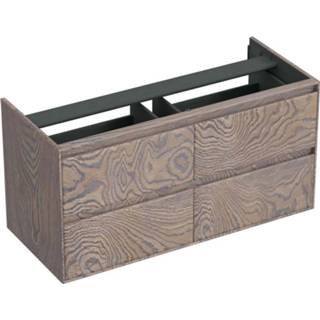 👉 Onderkastje grijs eiken zilver bruin Onderkast Forzalaqua Reno 120x51x60 Cm 4 Lades Softclose Silver Grey 7445930619671