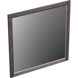 👉 Spiegel eiken bruin Forzalaqua Gela 80x2x80 Cm Vierkant Charcoal 7445930629663