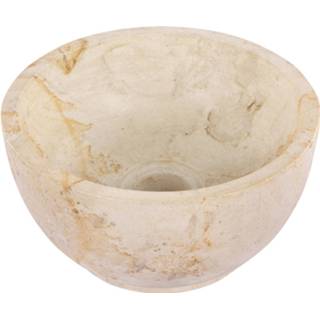 👉 Waskom beige Differnz Trico Travertin 40 cm 8712793575598