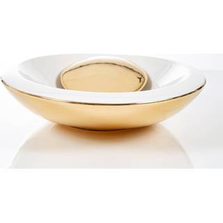 👉 Waskom porselein goud Cipi Saturn Titanio 62x45x13cm 8719304053712