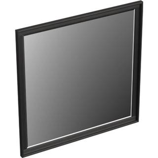 👉 Spiegel zwart eiken Forzalaqua Reno Vierkant 80x80 Cm Black Oiled 7445930582500