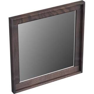 👉 Spiegel eiken bruin Forzalaqua Reno Vierkant 40x2x40 Cm Charcoal 7445930633639