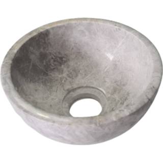 👉 Waskom grijs marmer Opzetfontein Sanilux Tundra Grey 8719304052579