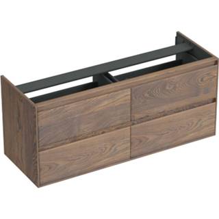 👉 Onderkastje eiken bruin Onderkast Forzalaqua Reno 140x51x60 Cm 4 Lades Softclose Havanna 7445930614607