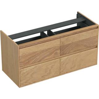 👉 Onderkast Forzalaqua Reno 120x51x60 Cm 4 Lades Softclose Eiken Oyster