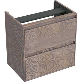 👉 Onderkast Forzalaqua Reno 59.5x39.5x60 Cm 2 La Softclose Eiken Castle Brown