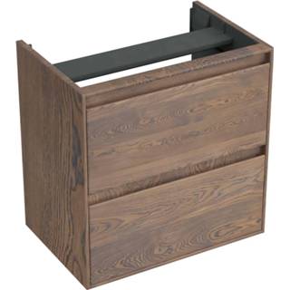 👉 Onderkast Forzalaqua Reno 59.5x39.5x60 Cm 2 La Softclose Eiken Charcoal