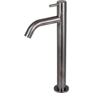 👉 Fonteinkraan gunmetal Differnz Mix Gebogen Hoog 28.5 cm 8712793569870