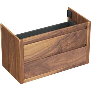 👉 Onderkastje bruin Onderkast Forzalaqua Gela 100x51x60 Cm 2 Softclose Lades Noten Pure Walnut 7445930583569