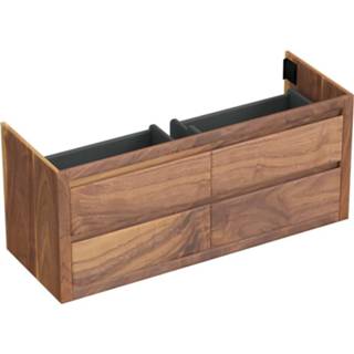 👉 Onderkastje bruin Onderkast Forzalaqua Gela 140x51x60 Cm 4 Softclose Lades Noten Pure Walnut 7445930583590