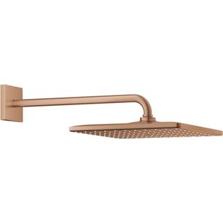 👉 Regendoucheset Grohe Rainshower Mono Cube 31 cm met Wandarm Cool Sunrise Geborsteld