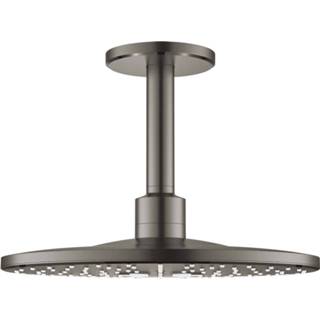 👉 Regendouche graphite donker grijs Regendoucheset Grohe Rainshower SmartActive 31 cm met Plafondarm Hard Geborsteld 4005176557187