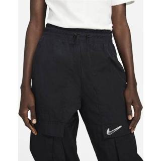 👉 Damesbroek zwart XS vrouwen Nike Sportswear Swoosh Geweven met halfhoge taille - 196149349800