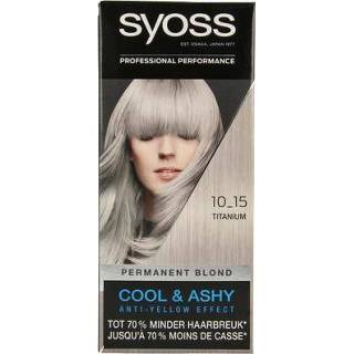 👉 Haar kleuring titanium Syoss Color baseline 10-15 haarverf 1set 5410091753153