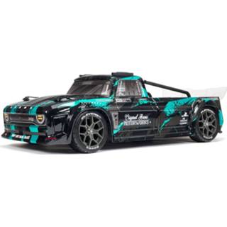 👉 Zwart GroenBlauw electro auto's vierwiel aangedreven touringcar onroad volledig gebouwd brushless Arrma Infraction 4x4 3S BLX 1/8 All-Road Street Bash Resto-Mod Truck RTR - Zwart/Groenblauw 5052127043557