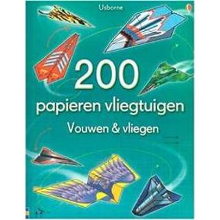 👉 Doeboek papieren stuks doe Usborne 200 vliegtuigen 9781474956819