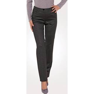 👉 Broek vrouwen zacht allover grijs marine met subtiel minimalpatroon Relaxed by Toni Marine/Donkergrijs 4062796517014 4062796516970