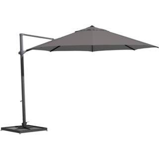 👉 Zweef parasol Zweefparasol Siesta 350cm charcoal 4 Seasons 8718144521917