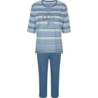 👉 Pyjama met strepen MONA Lichtblauw/Rookblauw