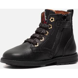 Develab Veterboots leer girl zwart Veterboots leer girl zwart Develab 8720635018561