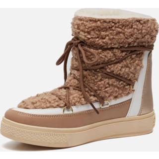 👉 Beige imitatiebont vrouwen Colors of California Snow boots 8056863841955