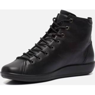 👉 Veterboots leer vrouwen zwart Ecco Soft 2.0