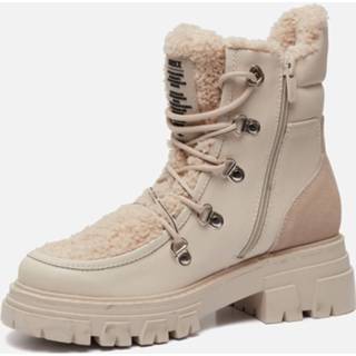 👉 Veterboots beige synthetisch vrouwen Mexx Kold 8720003944263