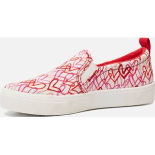 👉 Skechers Poppy Graffiti Heart instappers wit