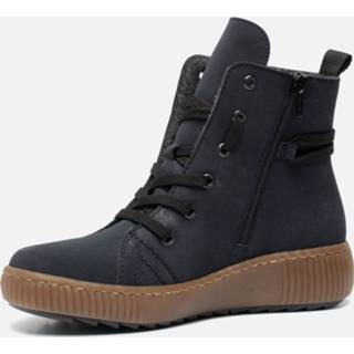 👉 Veterboots blauw synthetisch vrouwen Rieker 4060596810830