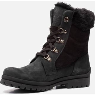 👉 Veterboots zwart leer vrouwen Panama Jack Tuscani B30 8434823655567