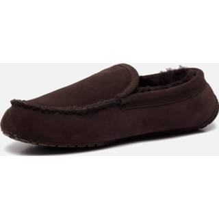 👉 Pantoffels bruin suede male Warmbat Pantoffel donkerbruin 8719394141139