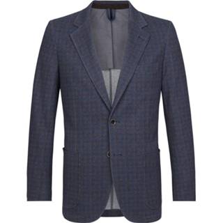👉 Colbert blauw kleine ruit mannen Profuomo Heren 8719064825260