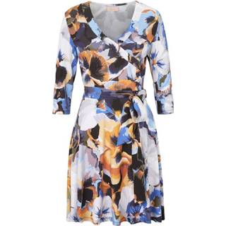 👉 Jersey jurk sienna multicolor viscose gebloemd vrouwen 4055708225855