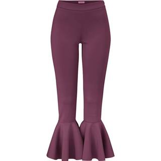 👉 Broek sienna kunstvezels effen vrouwen prune 4055707149961