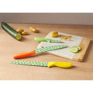👉 Messenset groen wit unisex 3-delige met komkommermotief Groen/Wit 4055709306799