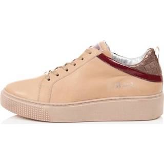 👉 Sneakers leer effen vrouwen nude Sneaker REKEN MAAR 4055707168894 4055707168887