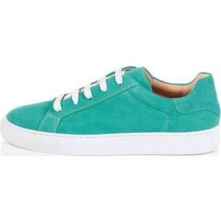 👉 Sneakers turkoois leer effen vrouwen Sneaker ROCKGEWITTER Turquoise 4055708087743 4055708087729