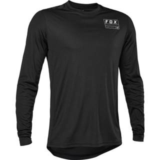 👉 Shirt s mannen zwart Fox Racing Ranger Long Sleeve Jersey Swath - Fietstruien