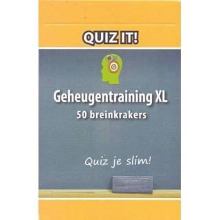 👉 XL nederlands IQ spellen Quiz It - Geheugentraining 9789086642236