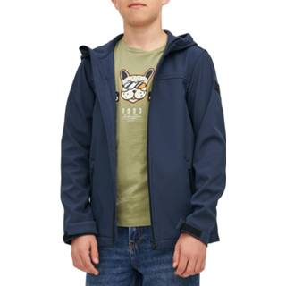 Softshell jas jongens marine Jack & Jones Essential Marvin Hooded Junior 5715306921281