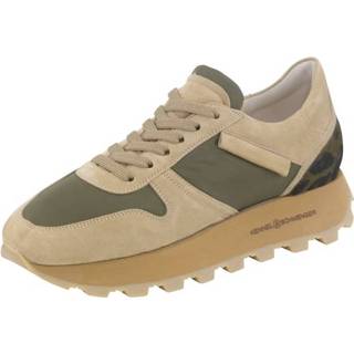 👉 Sneakers kaki textiel multicolor vrouwen kennel Sneaker FLASH & Schmenger Kaki/Camel