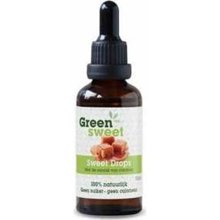 👉 Donkergroen Green Sweet Vloeibare stevia caramel 50ml 8718692010116