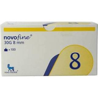 👉 Naald Novo Nordisk Novofine naalden 0.30 x 8 mm 30 gram 100st 8719892022930