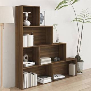 👉 Boekenkast active 155x24x160 cm bruineikenkleurig 8720286954119