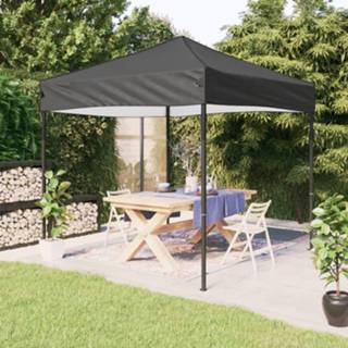 👉 Partytent antracietkleurig active inklapbaar 3x3 m 8720286974506